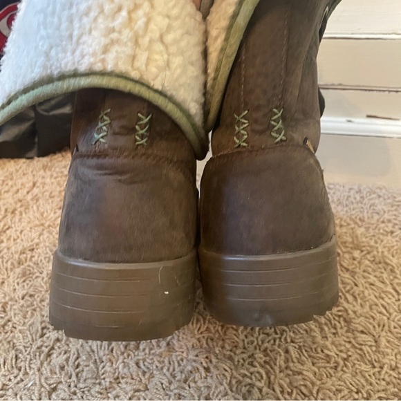 WOMEN’S Keen Snowmass Ankle Waterproof Winter Boots Size 6.5 Brown Green - Picture 6 of 13